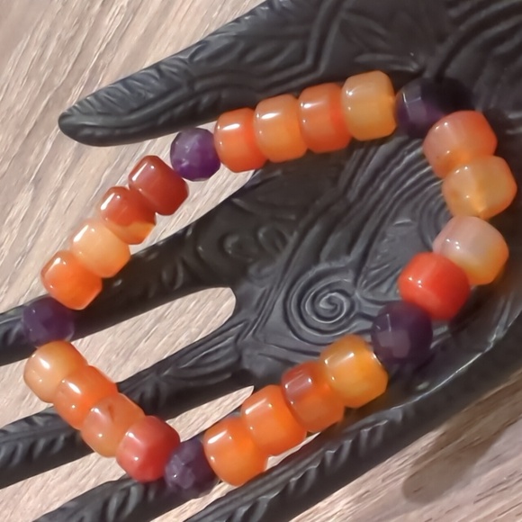 Jay King DTR Carnelian Faceted Amethyst Bracelet - Picture 2 of 7
